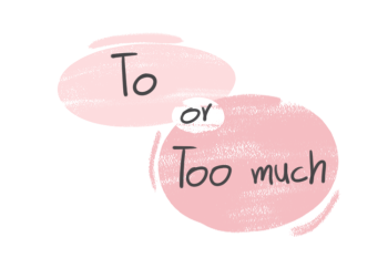 "To" or "Too Much" in the English grammar
