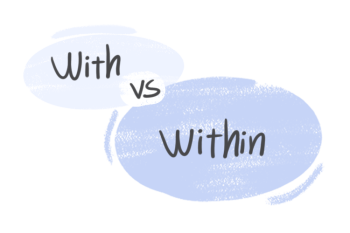 "With" vs. "Within" in the English grammar