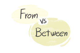 "From" vs. "Between" in the English grammar