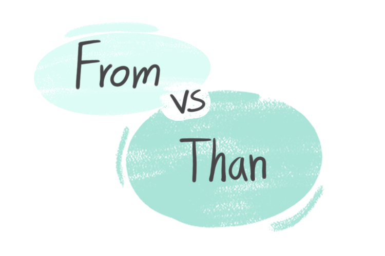 "From" vs. "Than" in the English grammar