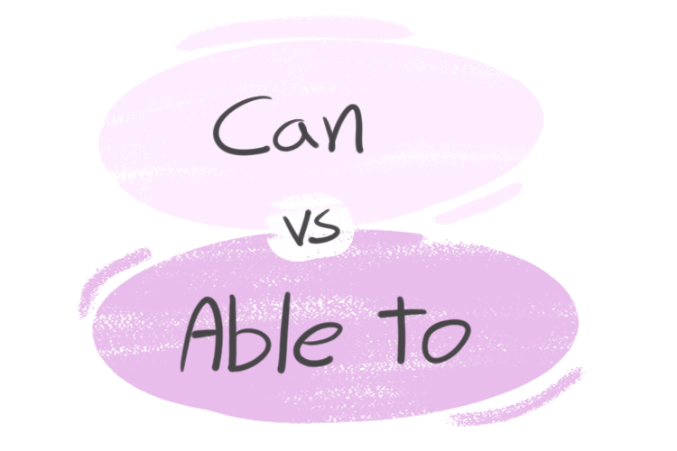 "Can" vs. "Able to" in the English grammar