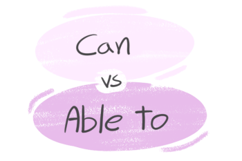 "Can" vs. "Able To" in the English grammar