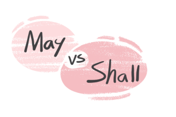 "May" vs. "Shall" in the English grammar