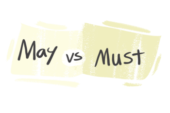 "May" vs. "Must" in the English grammar