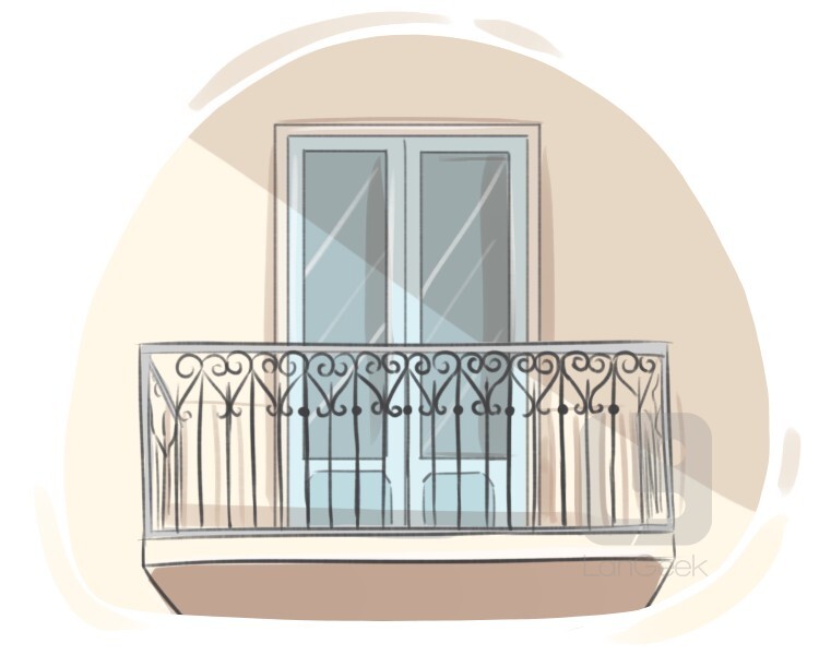 balcony definition and meaning