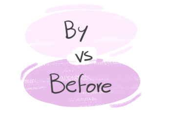 "By" vs. "Before" in the English grammar