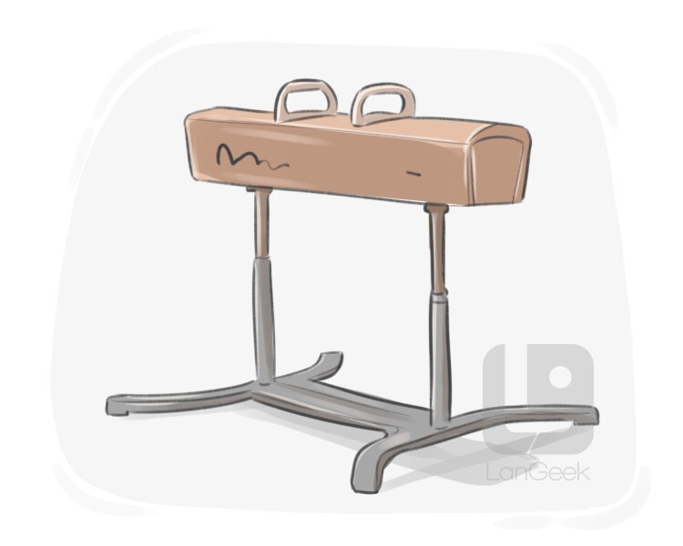 Kelimenin çevirisi "Pommel horse" LanGeek