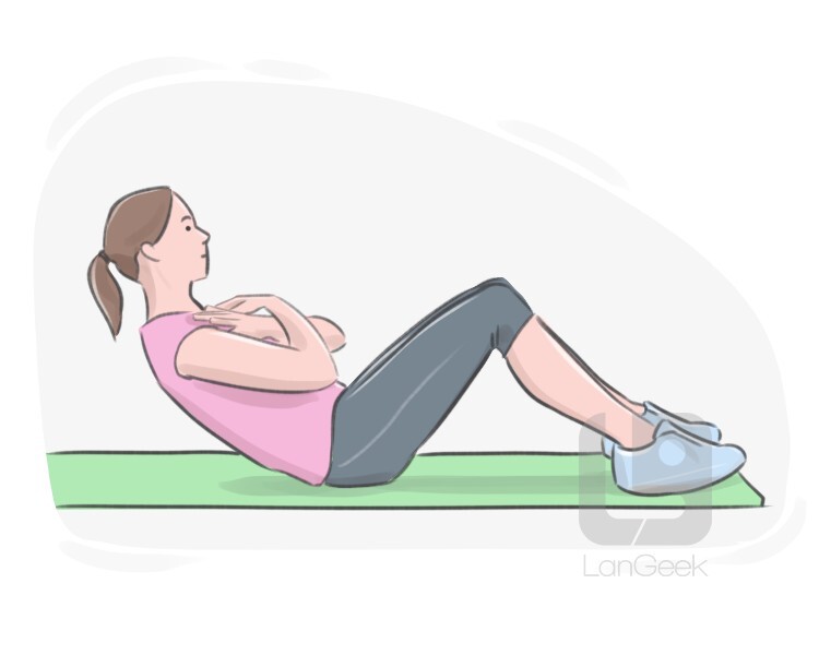 Sit up exercise definition sale