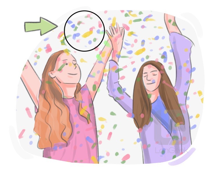 confetti definition and meaning