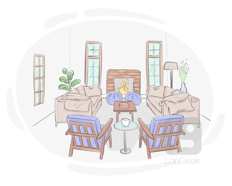 living-room definition and meaning