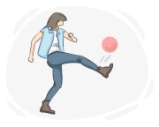 to kick