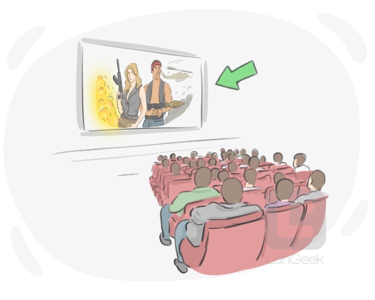 die Großleinwand definition and meaning