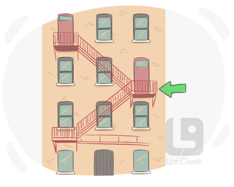 fire escape definition and meaning