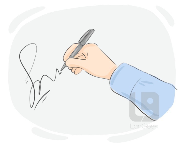 signature definition and meaning