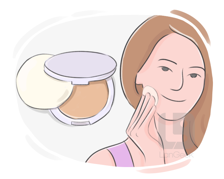 face powder definition and meaning