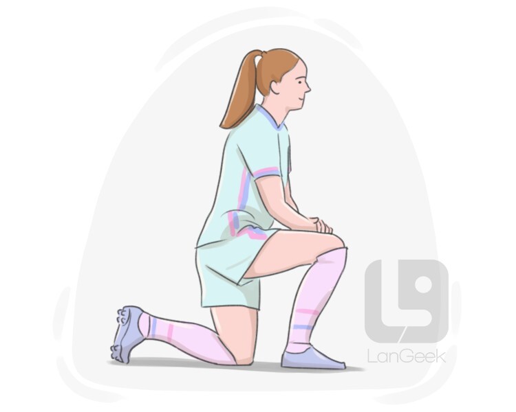 on bended [knee] definition and meaning