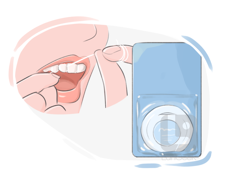 dental floss definition and meaning