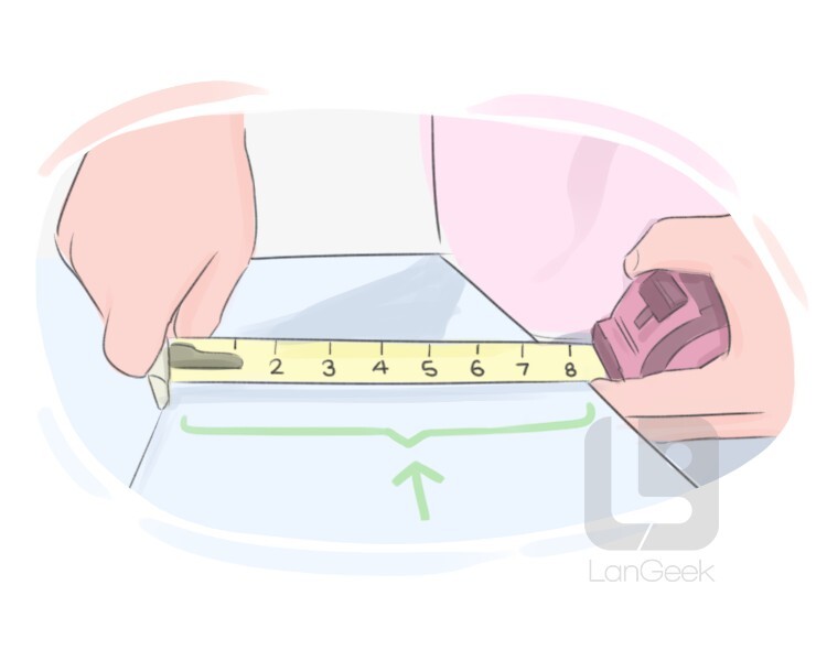 TAPE MEASURE definition and meaning