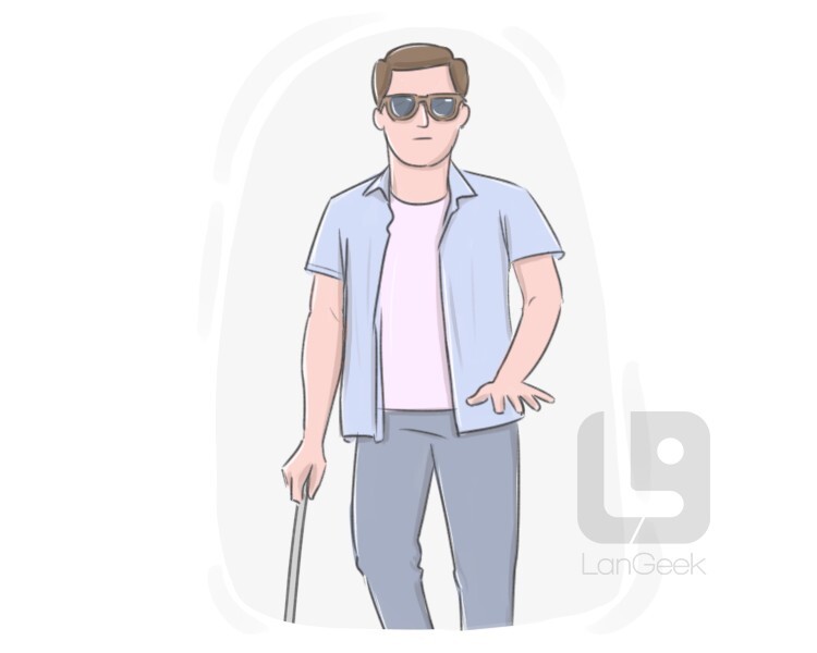 visually impaired person definition and meaning