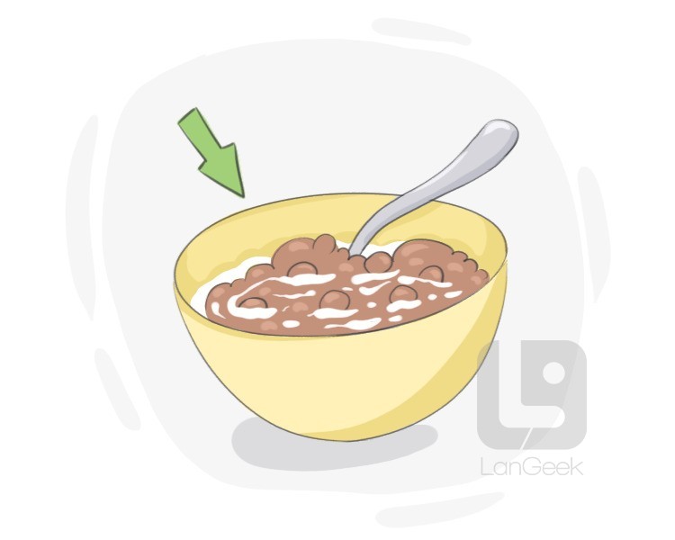 cereal bowl definition and meaning