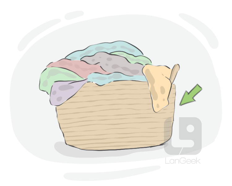 clothes basket definition and meaning