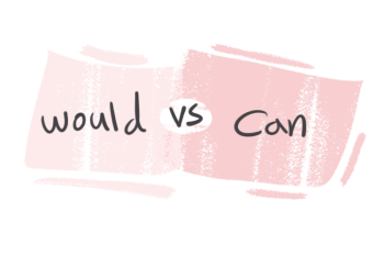 "Would" vs. "Can" in the English grammar