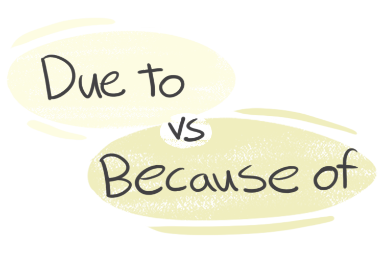 "Due To" vs. "Because Of" in the English grammar