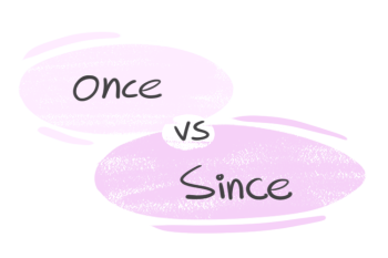"Once" vs. "Since" in the English grammar