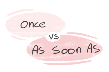 "Once" vs. "As Soon As" in the English grammar