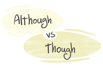 "Although" vs. "Though" in the English grammar
