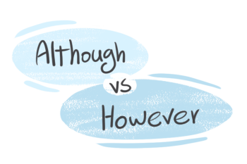 "Although" vs. "However" in the English grammar