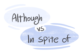 "Although" vs. "In Spite Of" in the English grammar