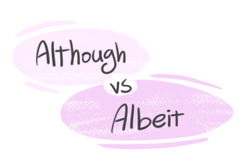 "Although" vs. "Albeit" in the English grammar