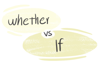 "Whether" vs. "If" in the English grammar