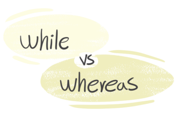 "While" vs. "Whereas" in the English grammar