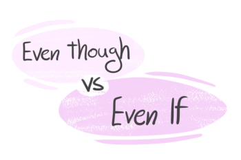 "Even Though" vs. "Even If" in the English grammar