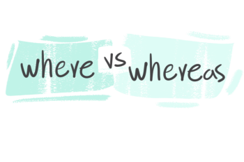 "Where" vs. "Whereas" in the English grammar