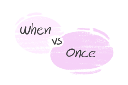 "When" vs. "Once" in the English grammar