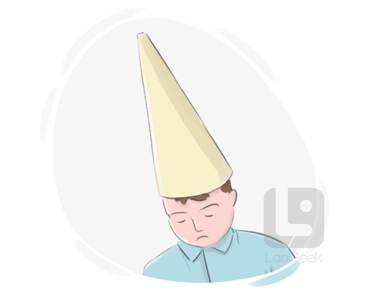 dunce cap definition and meaning
