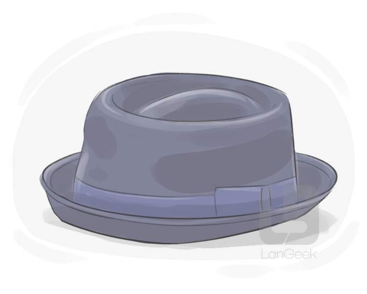 porkpie hat definition and meaning