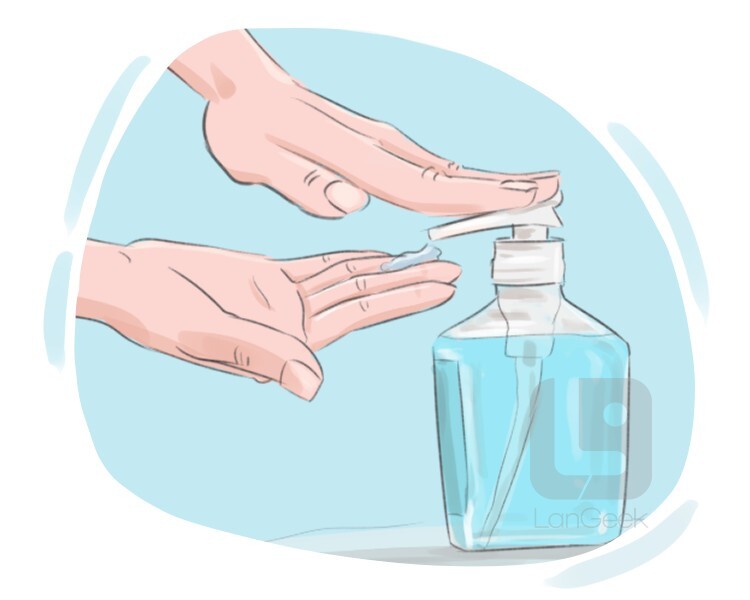 Definition meaning of hand sanitizer langeek