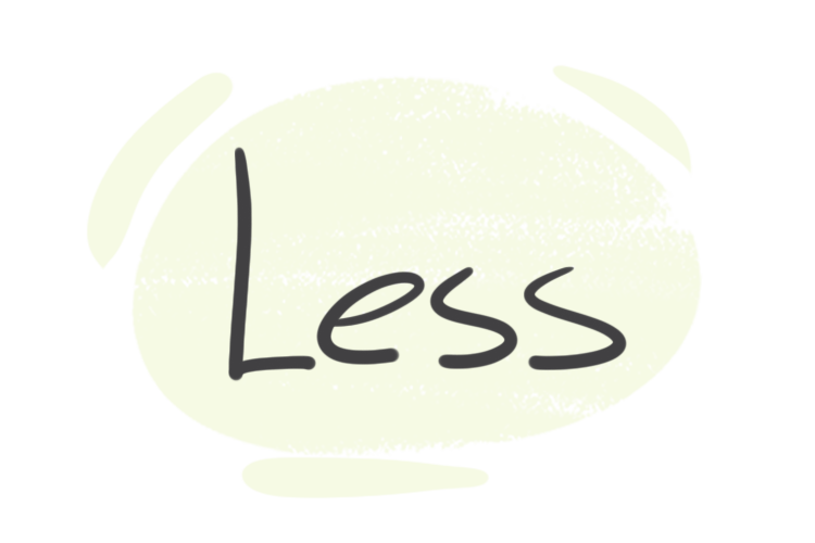 How to Use "less" in the English Grammar