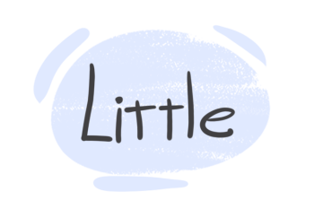 How to Use "little" in the English Grammar