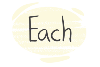 How to use "Each" in English Grammar