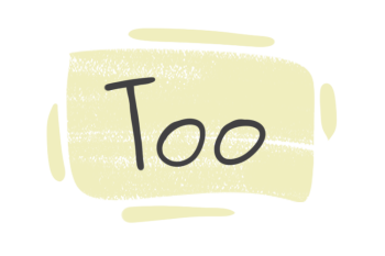 How to use "Too" in English Grammar