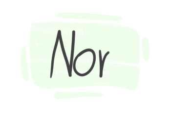 How to Use "Nor" in English?