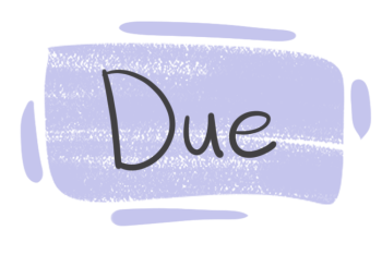 How to Use "Due" in English?