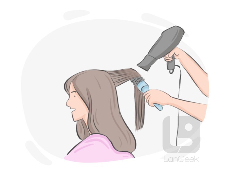 blow-dry definition and meaning