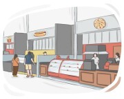 food court