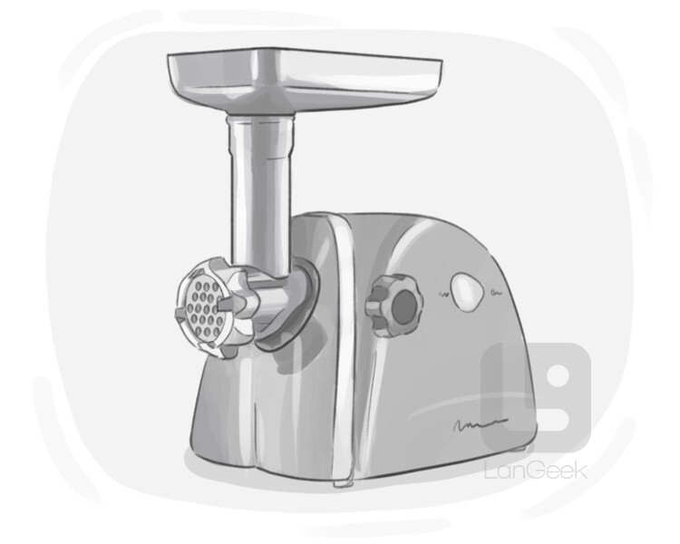 meat grinder definition and meaning